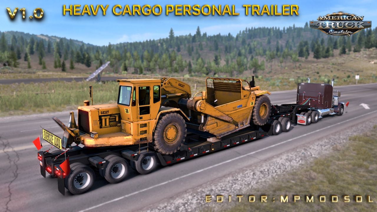 Heavy Cargo Personal Trailer Mod For ATS Multiplayer